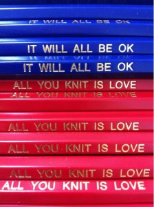 pencils all you knit is love